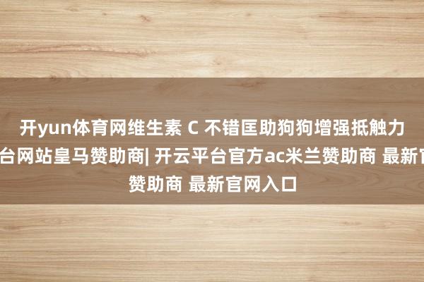 开yun体育网维生素 C 不错匡助狗狗增强抵触力-开云平台网站皇马赞助商| 开云平台官方ac米兰赞助商 最新官网入口